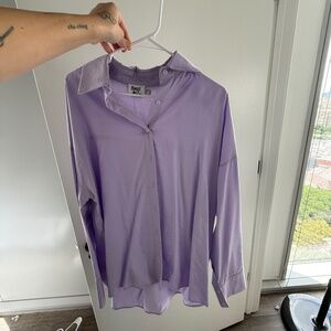 Princess Polly Lilac Button Down
